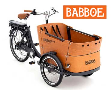 Vélo cargo triporteur électrique Babboe